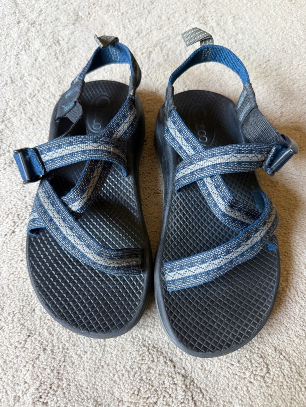 Chaco Kids Blue Striped Sport Sandals